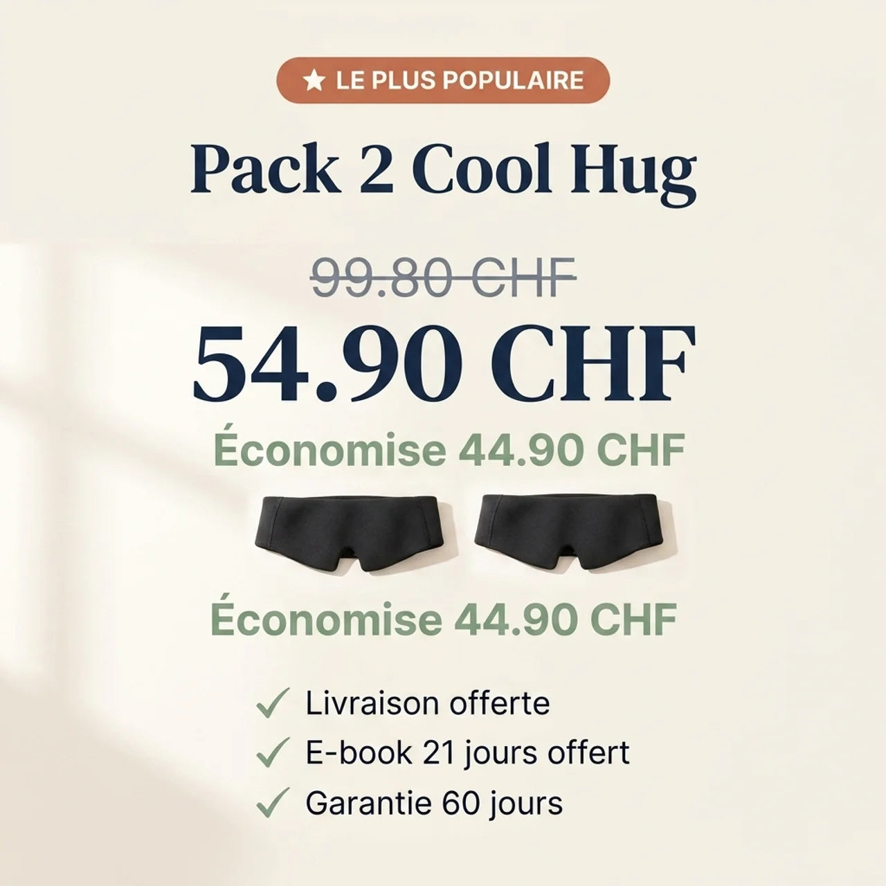 The Cool Hug — Le bonnet anti-migraine qui te soulage en 15 minutes, sans médicament.