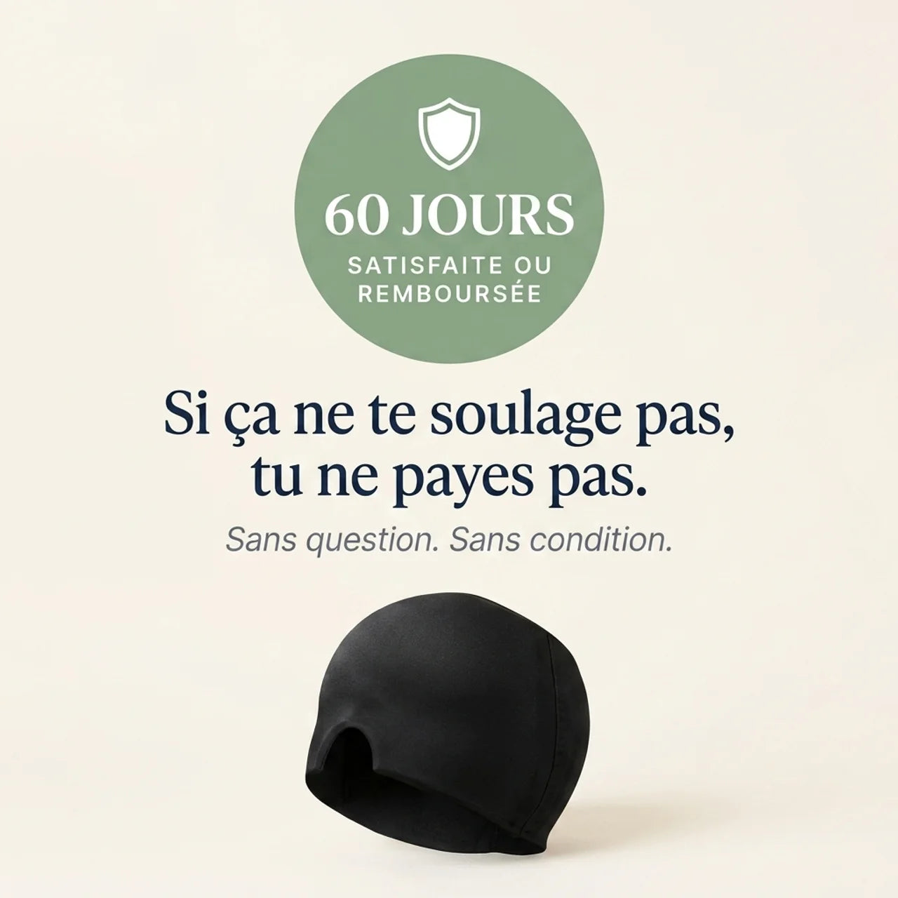 The Cool Hug — Le bonnet anti-migraine qui te soulage en 15 minutes, sans médicament.